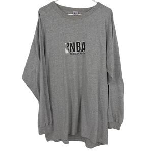 Big Top T's NBA Portland Trailblazers Heavyweight Cotton Gray Long Sleeve Tee 2X